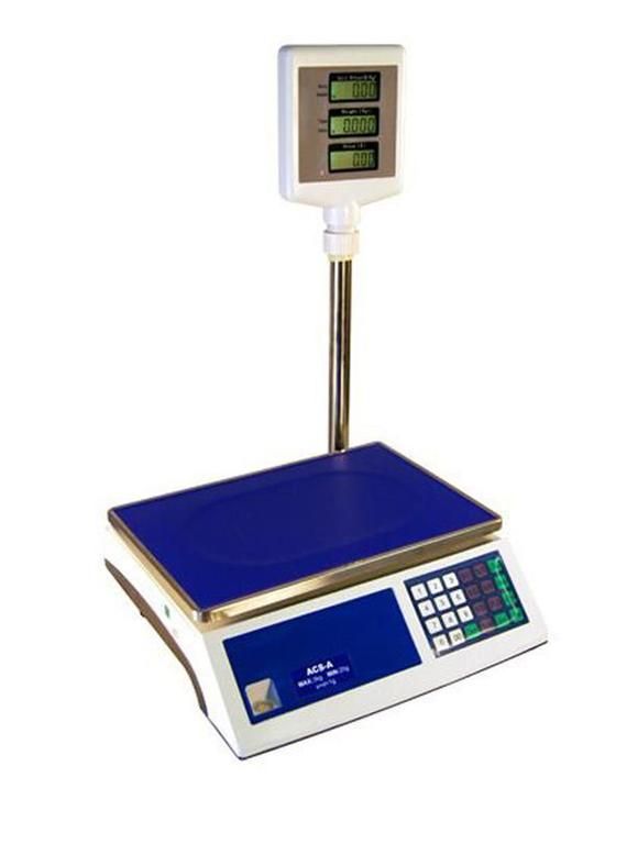 Obchodná váha ACS - A | 15/30 kg – so stĺpika