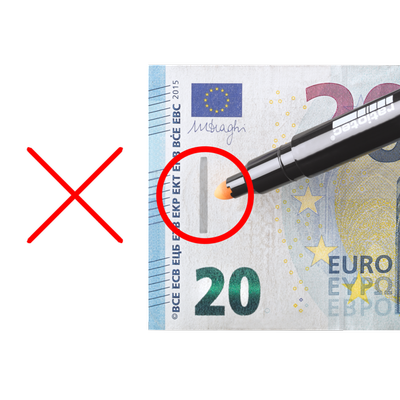 Detektor bankoviek Ratiotec PEN RP50 20Euro OK