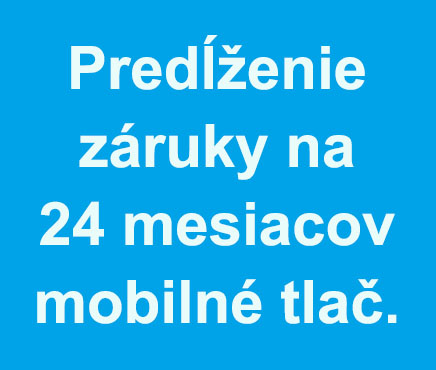 Predĺženie záruky na 24 mesiacov pre mobilné tlačiarne