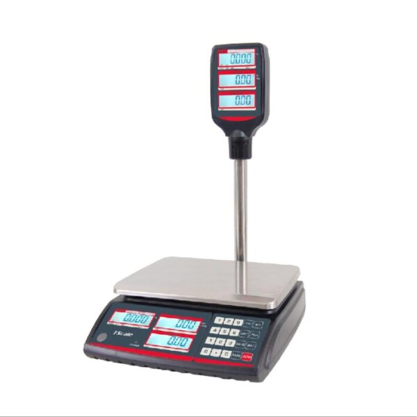 Obchodná váha T-Scale WSP s výpočtom ceny | 6/15 kg | so stĺpikom