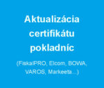 Aktualizácia certifikátu pokladníc